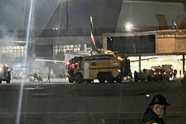 فاجعه در فرودگاه برزیل/ ایرباس در محاصره دود و شعله‌ها قرار گرفت + فیلم