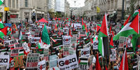 چهارمین تظاهرات ضد اسرائیلی در بریتانیا