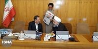 خوش و بش روحانی و جهانگیری(فیلم)