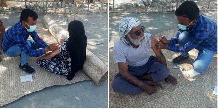 تزریق واکسن ایرانی کرونا در مناطق دور دست هرمزگان+ تصاویر