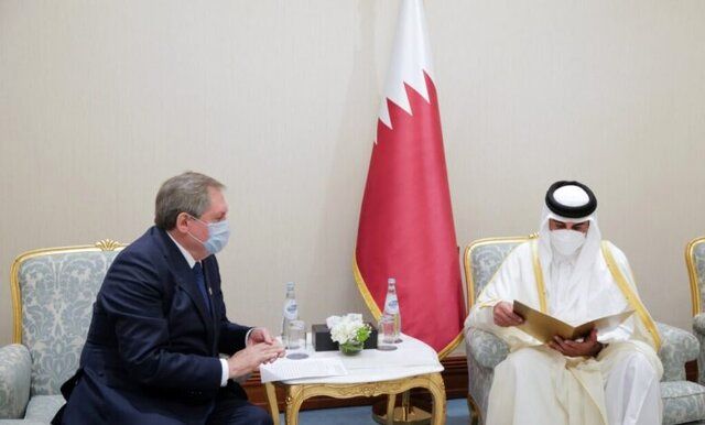 پیام مکتوب پوتین به امیر قطر همزمان با افزایش بحران در اوکراین