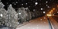 بارش برف به قم رسید/ کهک سفیدپوش شد+ فیلم