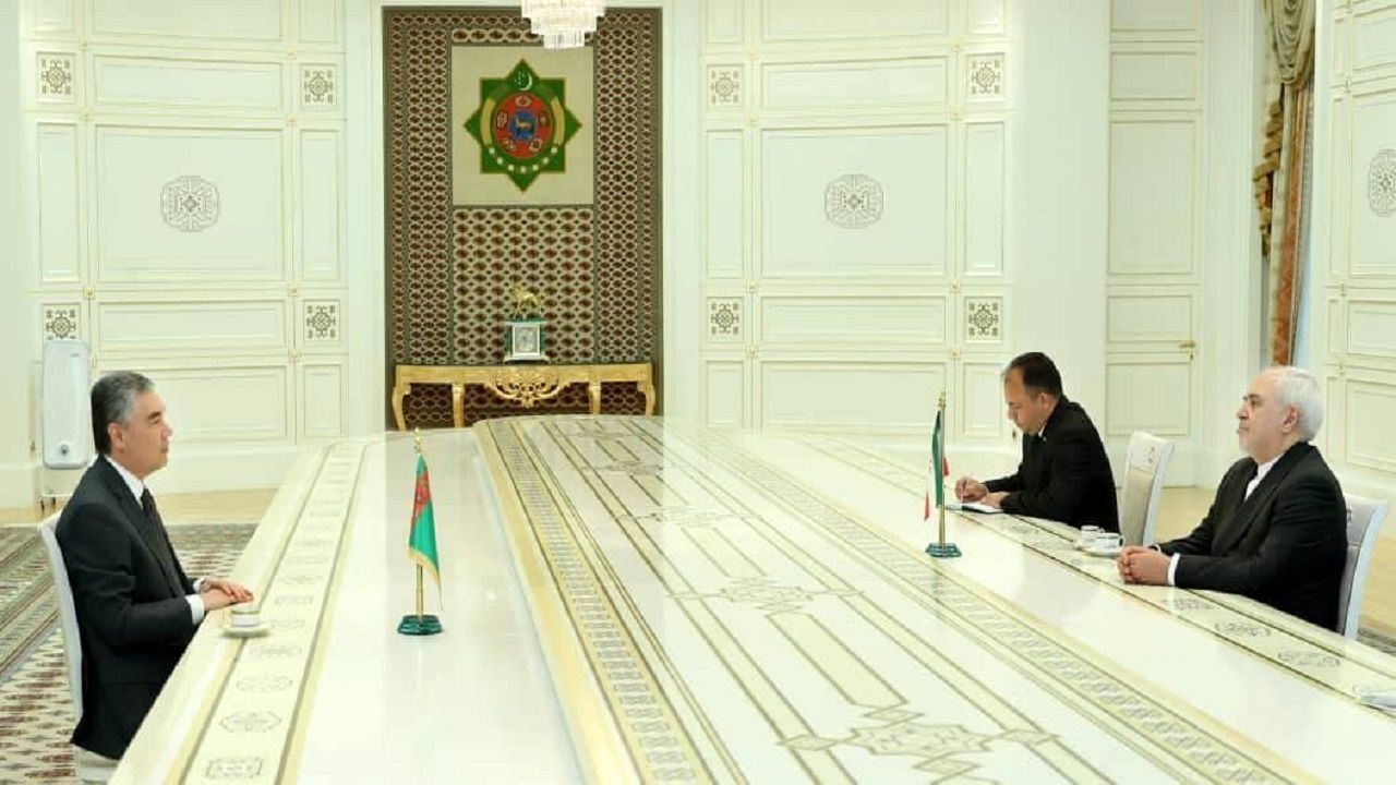 در دیدار ظریف با رئیس جمهور ترکمنستان چه گذشت؟