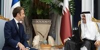رایزنی رئیس جمهور فرانسه و امیر قطر درباره غزه
