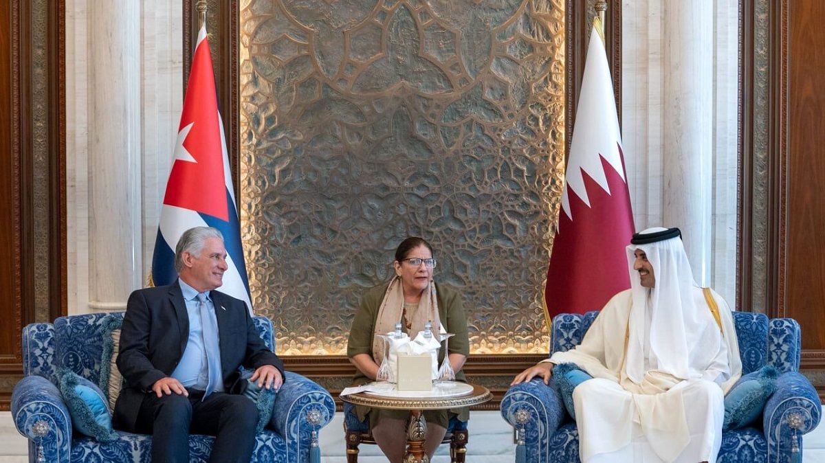 دیدار امیر قطر با رئیس‌جمهور کوبا در دوحه/ توقف همیشگی جنگ در غزه