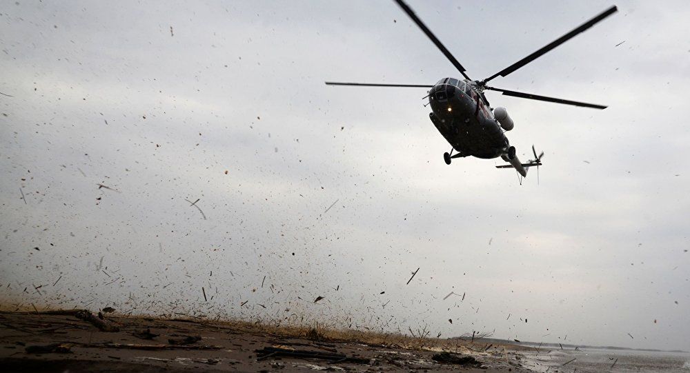 سقوط یک بالگرد نظامی در حومه مسکو