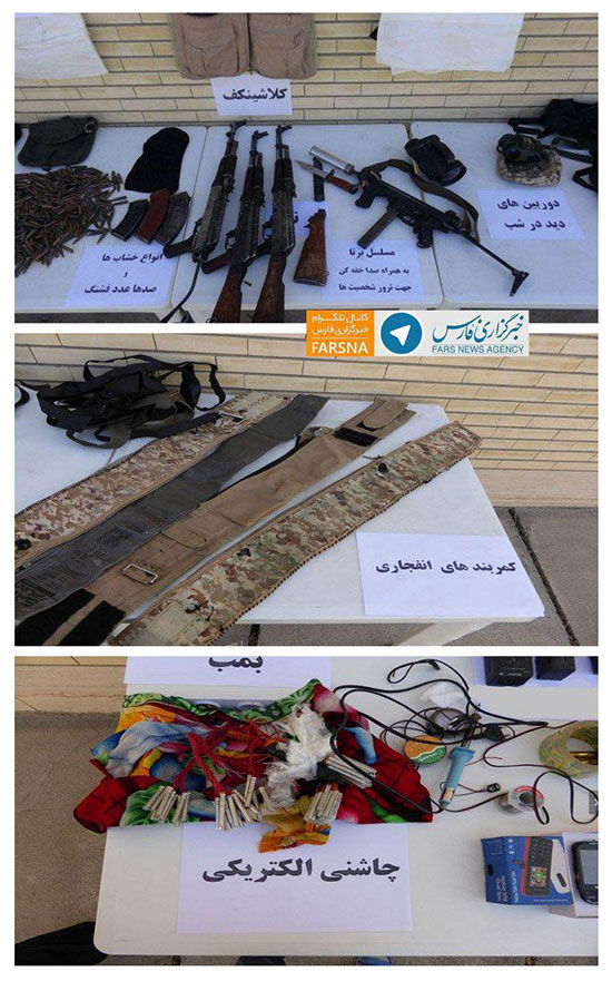 تجهیزات کشف شده از تیم داعشی دستگیر شده + عکس