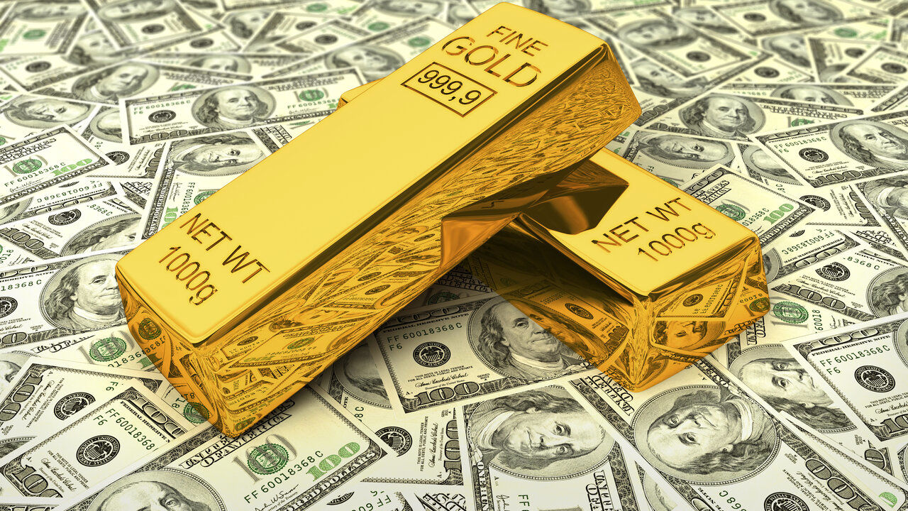 دلار در برابر طلا کمرنگ تر می شود