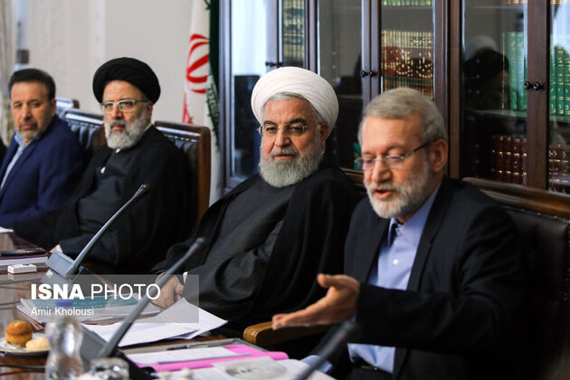 تصاویر جلسه شورای عالی اقتصادی با حضور روحانی، رئیسی و لاریجانی