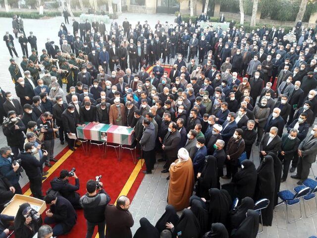 مراسم تشییع سفیر ایرانی در محل وزارت امور خارجه +عکس