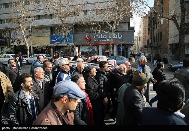 تشییع پیکر مرحوم کاظم افرندنیا