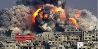 بمباران بازار النصیرات غزه با بمب‌های ممنوعه  + فیلم
