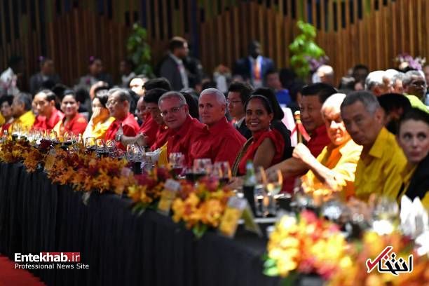 رهبران ۲۱ کشور با لباس سنتی در اجلاس سران اپک