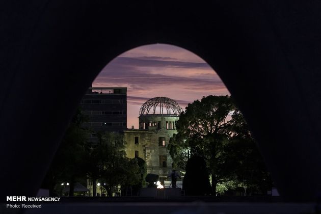 تصاویر بزرگداشت قربانیان جنایت اتمی هیروشیما