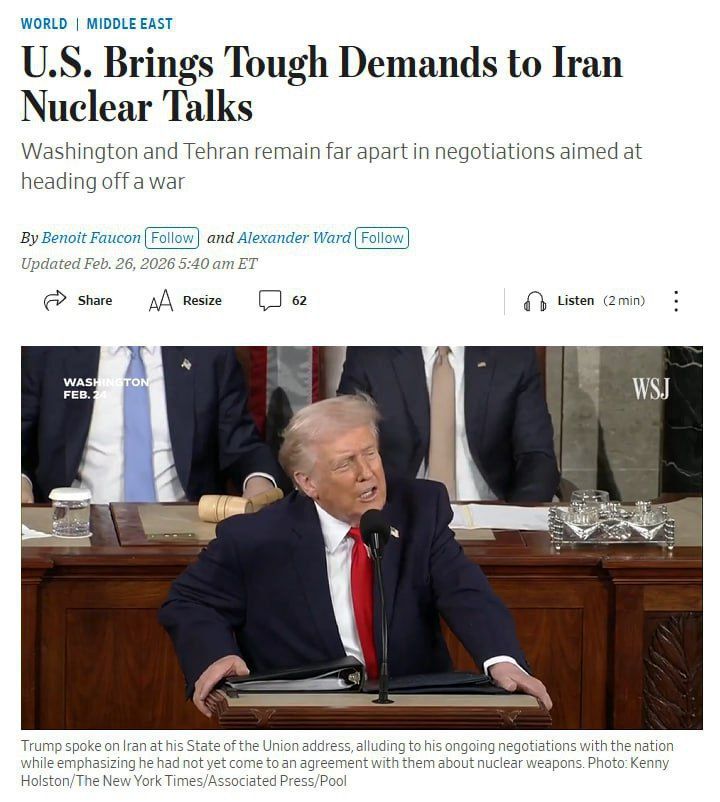 ادعای وال استریت ژورنال درباره جزئیات مذاکرات / 4 پیشنهادی که آمریکا در مذاکره با ایران مطرح کرده است