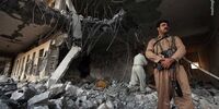 آخرین تصاویر از محل اصابت موشک به ساختمان تروریست‌ها در کردستان