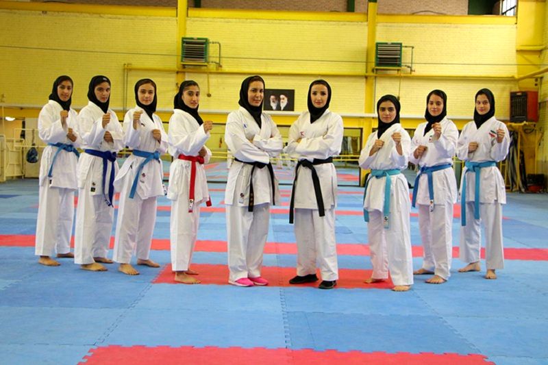 دختران ایرانی بر بام کاراته آسیا