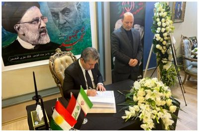 حضور نخست‌وزیر اقلیم کردستان عراق در سرکنسولگری ایران