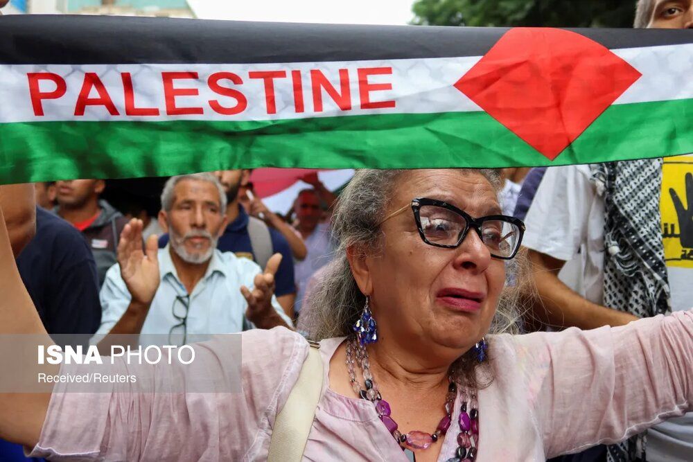 تظاهرات مردم آتن برای حمایت از فلسطین + فیلم