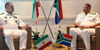 دیدار دریادار ایرانی با فرماندهان دریایی آفریقای جنوبی و سریلانکا + عکس
