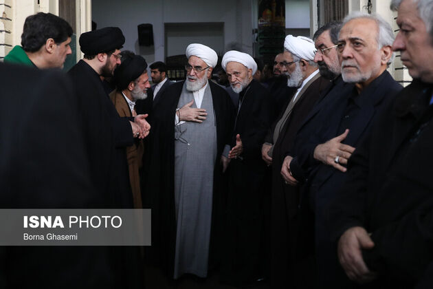 مراسم ختم هاشمی شاهرودی در مسجد ارگ