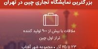 ثبت نام برای حضور در بزرگترین نمایشگاه تجاری چین در تهران آغاز شد