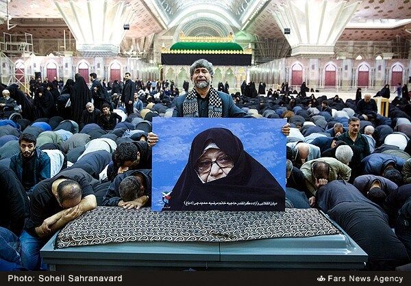 تشییع پیکر مرحومه «مرضیه حدیدچی»