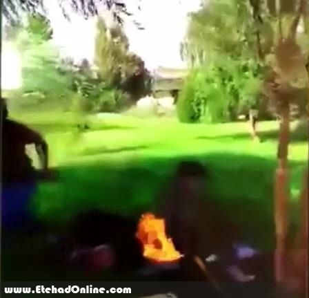 فیلم تفریح دیوانه‌وار چند جوان تهرانی؛ آتش زدن مردم در پارک