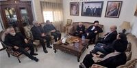 دیدار نوه امام راحل(ره) با خانواده شهید سیدحسن نصرالله + عکس