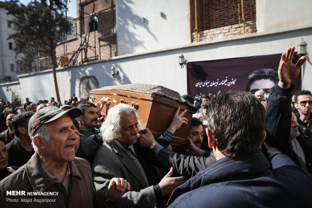 مراسم تشییع پیکر «خشایار الوند»