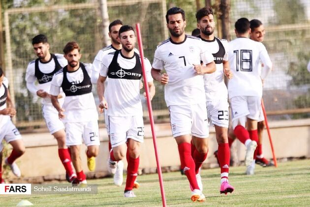 تمرین امروز تیم ملی فوتبال