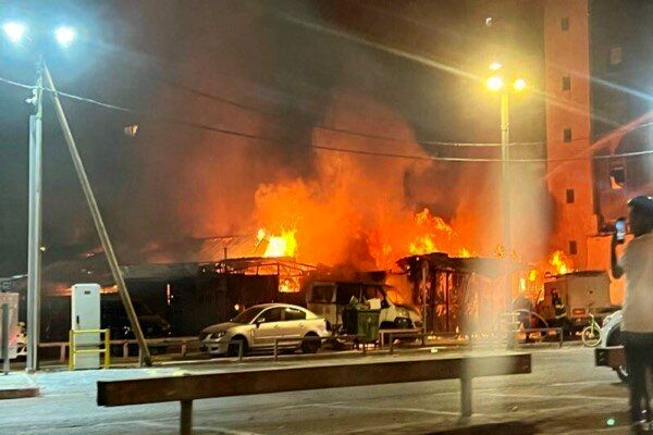 انفجار و آتش سوزی هولناک در تل آویو