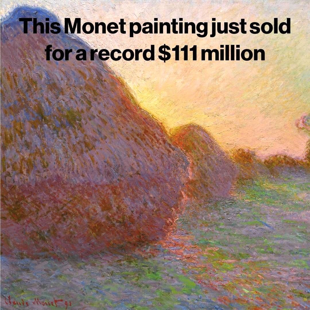 فروش نقاشی «کلود مونه» به قیمت ۱۱۱ میلیون دلار