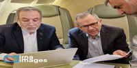 تصاویر هیات مذاکره کننده ایرانی در پرواز مسقط