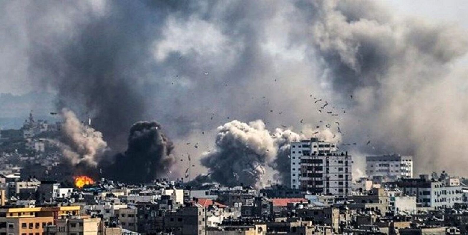 اولین تصاویر از انفجار مهیب در غرب دمشق+ فیلم
