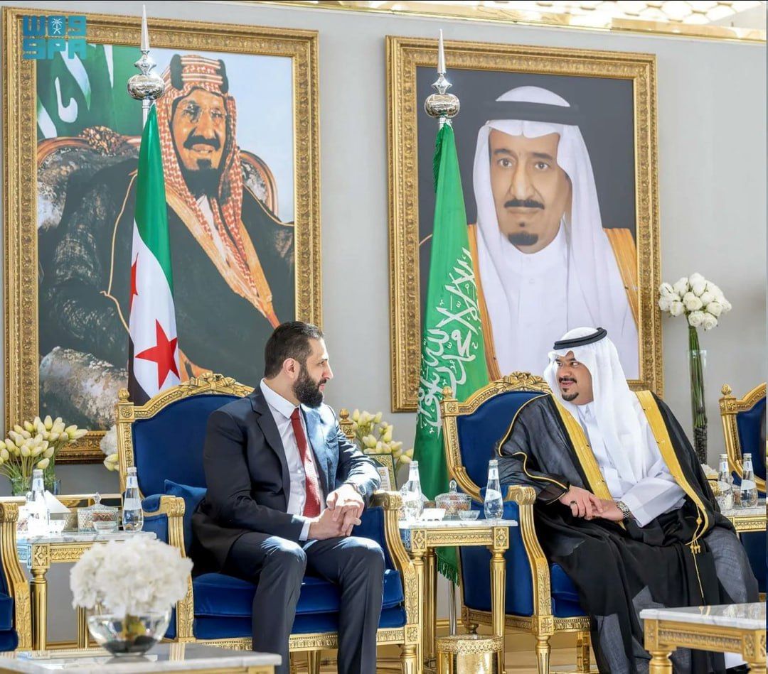 الجولانی وارد ریاض شد + عکس