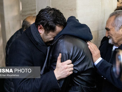تصاویر| خاتمی، ظریف، زنگنه، عارف و ....در مراسم ترحیم اشرف بروجردی