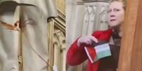 اقدام اعتراضی هواداران فلسطین در پارلمان انگلیس