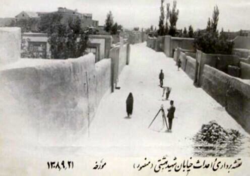 عکس/ خیابان شهید بهشتی تهران (عباس‌آباد) در ۹۶ سال پیش