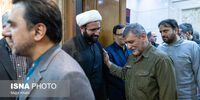 عکسی از علی باقری در مراسم ختم شهید لاریجانی/ گریه‌های کاظم صدیقی شکار دوربین ها شد/ وزیر احمدی نژاد و حسین شریعتمداری هم بودند