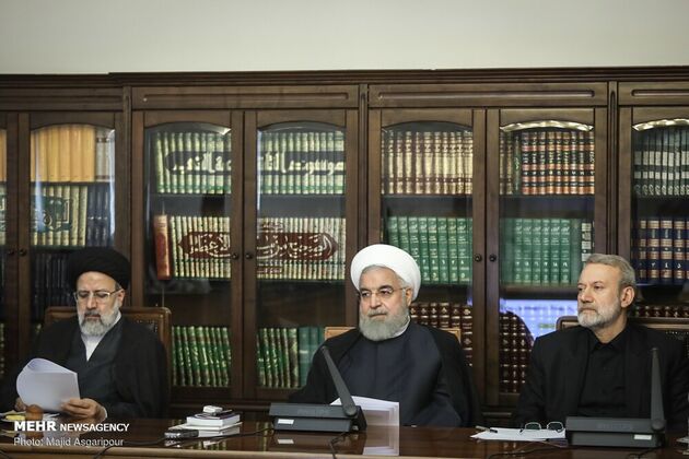 تصاویر جلسه شورای عالی انقلاب فرهنگی با حضور سران قوا