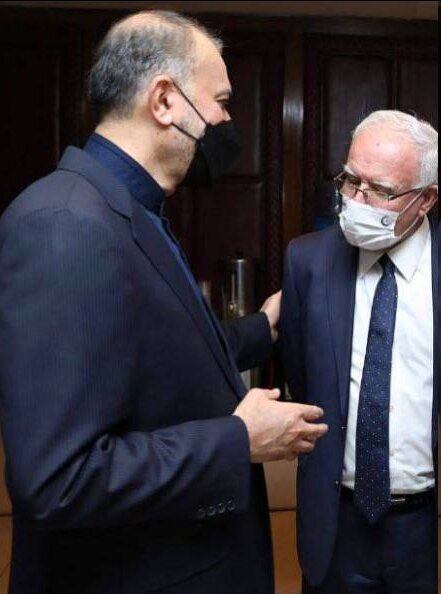 تاکید امیرعبداللهیان بر حمایت ایران از مردم فلسطین در دیدار با وزیر خارجه فلسطین