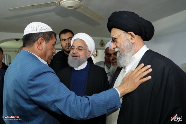 بازدید رئیس جمهور از مناطق سیل زده آق قلا
