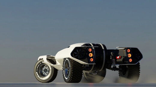 تصاویر حیرت‌انگیز از یک خودروی آفرود برقی
