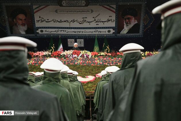 سخنرانی روحانی در مراسم 22 بهمن