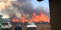 گرمای بی‌سابقه هوا در غرب آمریکا منجر به آتش‌سوزی شد
