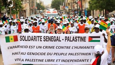 مردم سنگال در حمایت از مردم فلسطین تظاهرات کردند