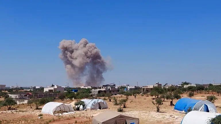 حمله نیروهای روسیه به مواضع گروههای تروریستی در ادلب