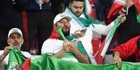 عکسی از  رهبر شهید انقلاب روی لباس هواداران ایران در آمریکا