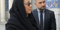 پوشش چادری سفیر رومانی در حرم حضرت معصومه(س)+تصاویر
